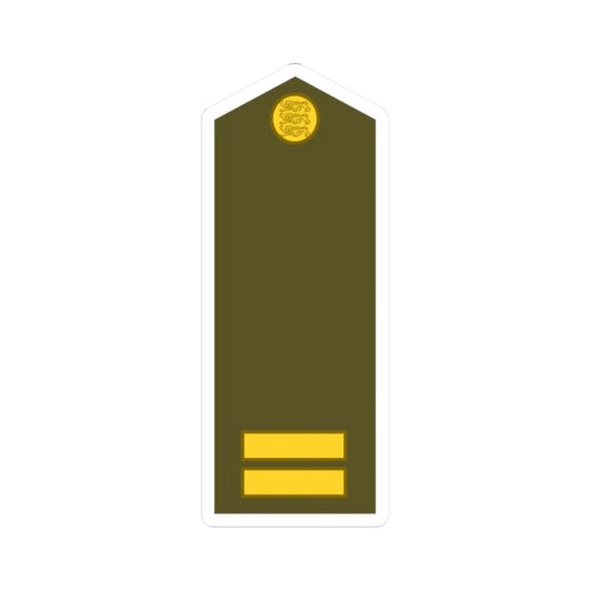 Estonia Army OR 4a (Estonia) (Military Rank) STICKER Vinyl Kiss-Cut Decal 2 Inch White - The Sticker Space