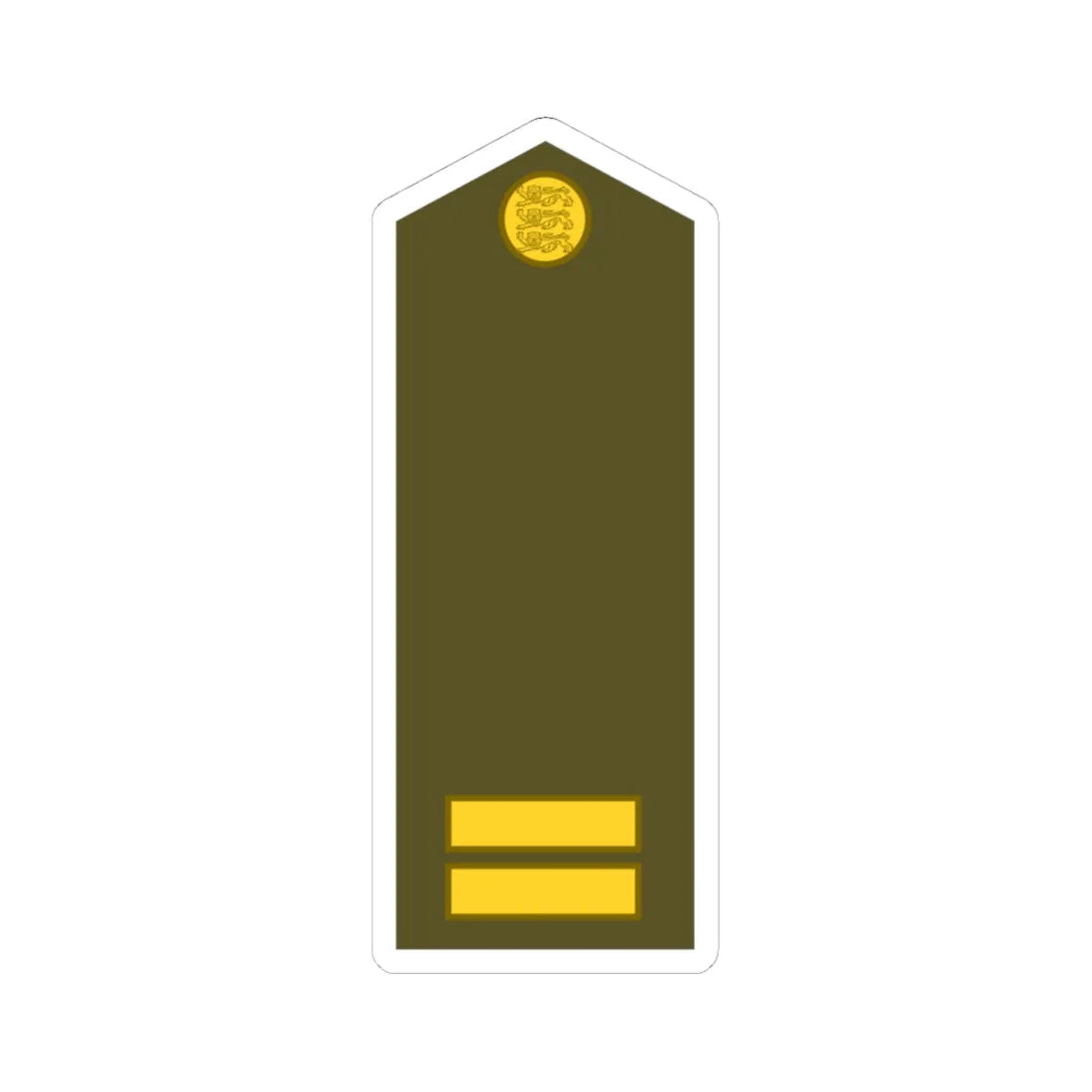 Estonia Army OR 4a (Estonia) (Military Rank) STICKER Vinyl Kiss-Cut Decal 4 Inch White - The Sticker Space