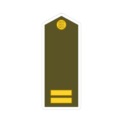 Estonia Army OR 4a (Estonia) (Military Rank) STICKER Vinyl Kiss-Cut Decal 4 Inch White - The Sticker Space