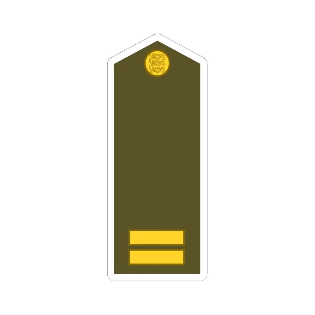 Estonia Army OR 4a (Estonia) (Military Rank) STICKER Vinyl Kiss-Cut Decal 6 Inch White - The Sticker Space