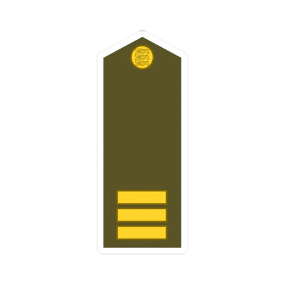Estonia Army OR 4b (Estonia) (Military Rank) STICKER Vinyl Kiss-Cut Decal 2 Inch White - The Sticker Space
