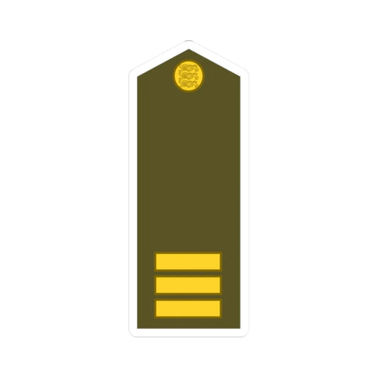 Estonia Army OR 4b (Estonia) (Military Rank) STICKER Vinyl Kiss-Cut Decal 2 Inch White - The Sticker Space