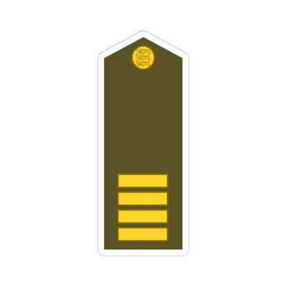 Estonia Army OR 5 (Estonia) (Military Rank) STICKER Vinyl Kiss-Cut Decal 6 Inch White - The Sticker Space