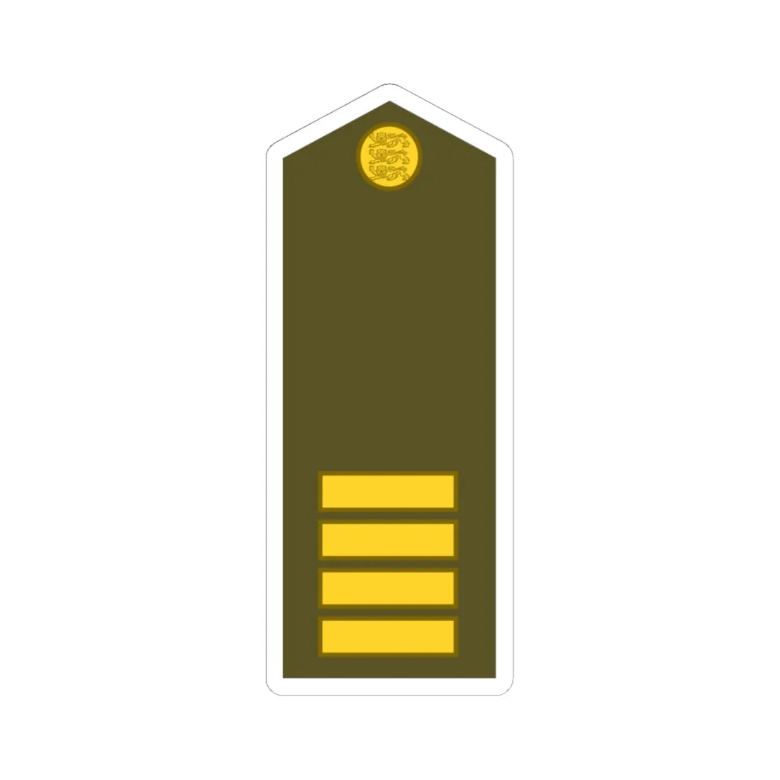 Estonia Army OR 5 (Estonia) (Military Rank) STICKER Vinyl Kiss-Cut Decal - The Sticker Space
