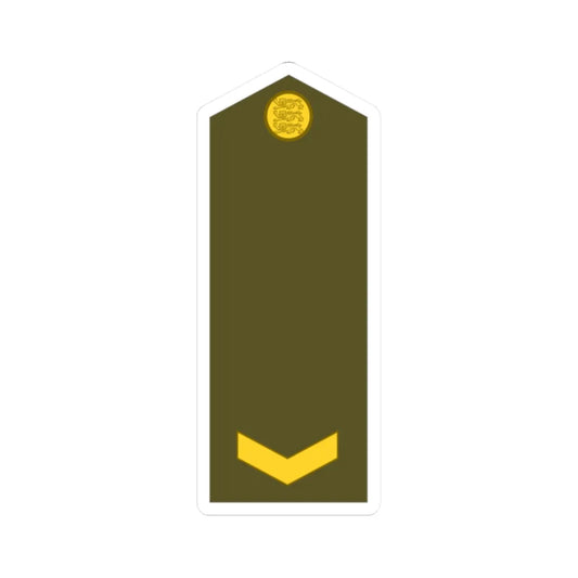 Estonia Army OR 6 (Estonia) (Military Rank) STICKER Vinyl Kiss-Cut Decal 2 Inch White - The Sticker Space