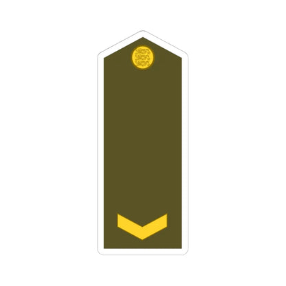 Estonia Army OR 6 (Estonia) (Military Rank) STICKER Vinyl Kiss-Cut Decal 6 Inch White - The Sticker Space