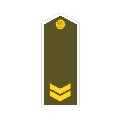 Estonia Army OR 7 (Estonia) (Military Rank) STICKER Vinyl Kiss-Cut Decal 6 Inch White - The Sticker Space