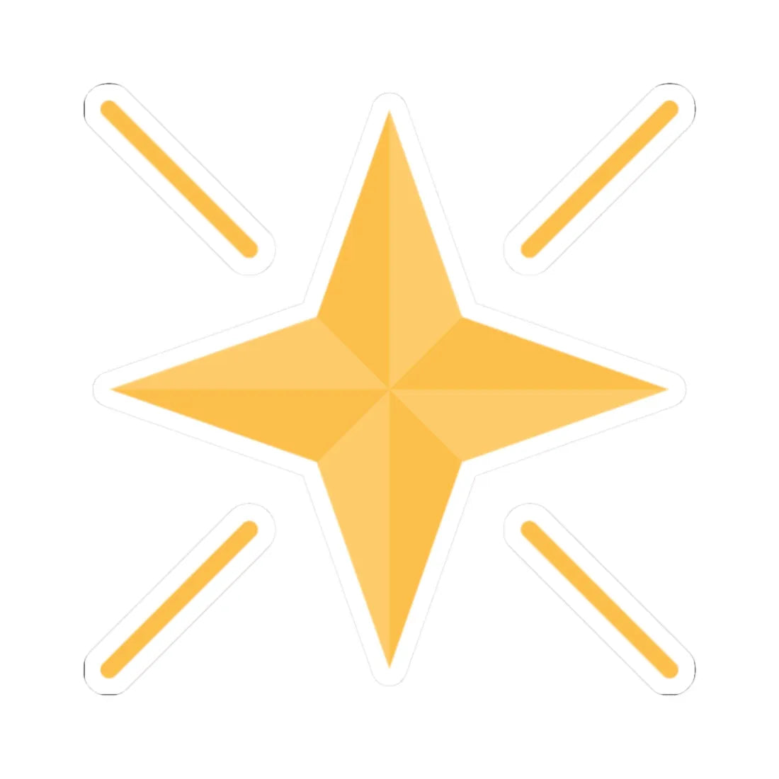 Estrella Argentina Oro (Argentina) (Coat of Arms) STICKER Vinyl Kiss-Cut Decal 2 Inch White - The Sticker Space