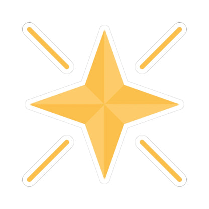 Estrella Argentina Oro (Argentina) (Coat of Arms) STICKER Vinyl Kiss-Cut Decal 3 Inch White - The Sticker Space