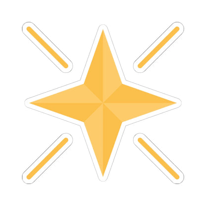 Estrella Argentina Oro (Argentina) (Coat of Arms) STICKER Vinyl Kiss-Cut Decal 6 Inch White - The Sticker Space