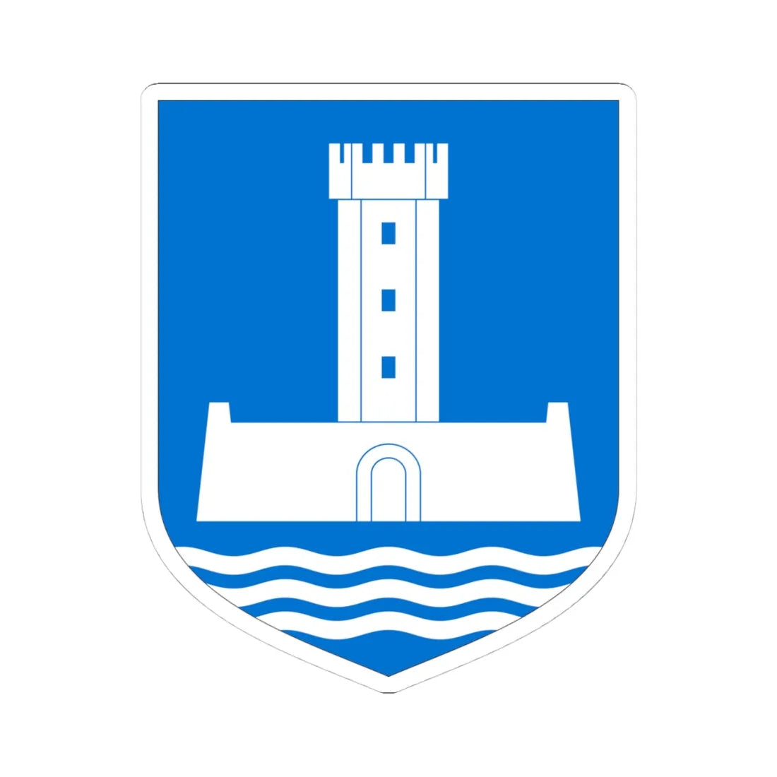 Et-Järva maakond-coa (Estonia) (Coat of Arms) STICKER Vinyl Kiss-Cut Decal 4 Inch White - The Sticker Space