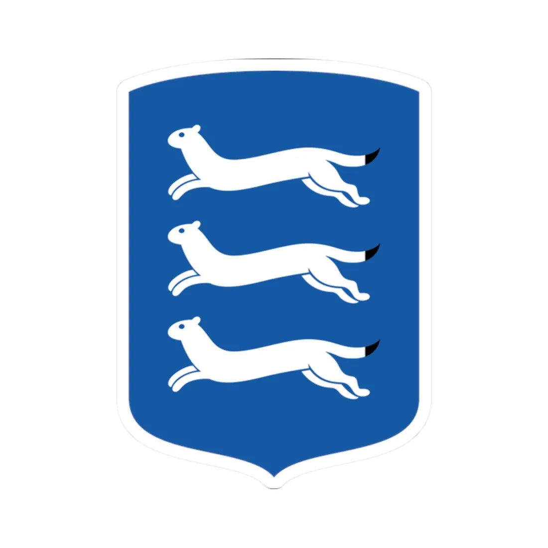 Etelä-Pohjanmaan maakunnan vaakuna (Finland) (Coat of Arms) STICKER Vinyl Kiss-Cut Decal 2 Inch White - The Sticker Space