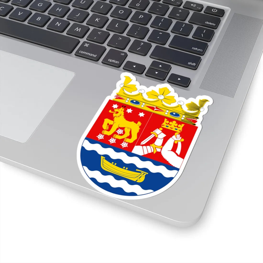 Etelä-Suomen läänin vaakuna (Finland) (Coat of Arms) STICKER Vinyl Kiss-Cut Decal - The Sticker Space