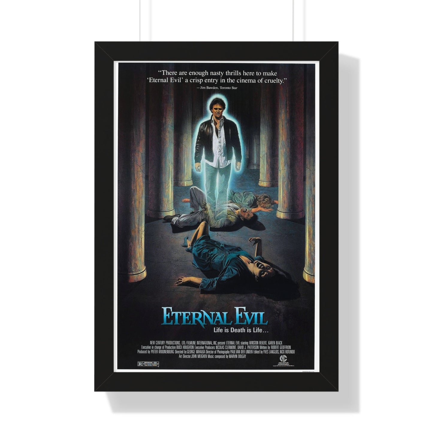 ETERNAL EVIL 1985 - Framed Movie Poster-16″ x 24″-The Sticker Space