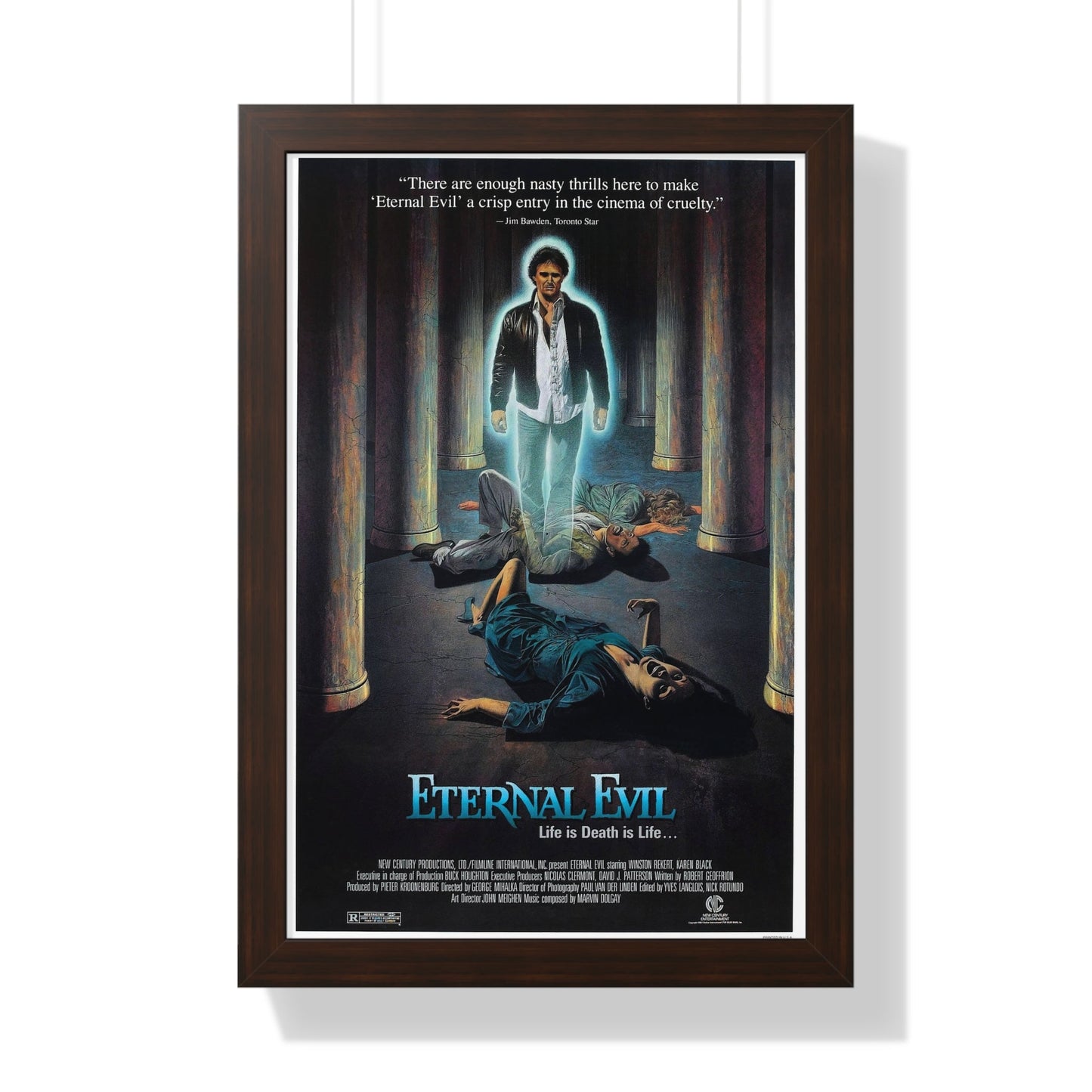 ETERNAL EVIL 1985 - Framed Movie Poster-16″ x 24″-The Sticker Space