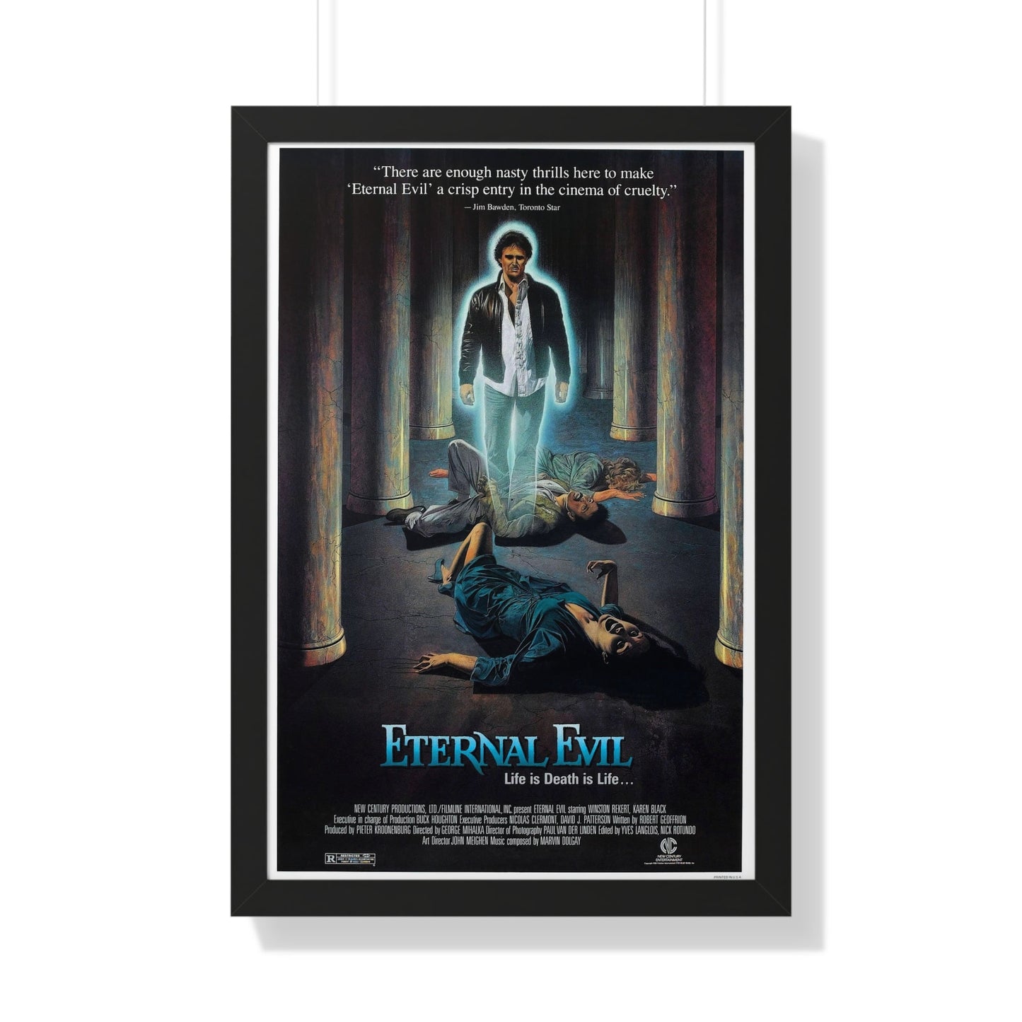 ETERNAL EVIL 1985 - Framed Movie Poster-20" x 30"-The Sticker Space