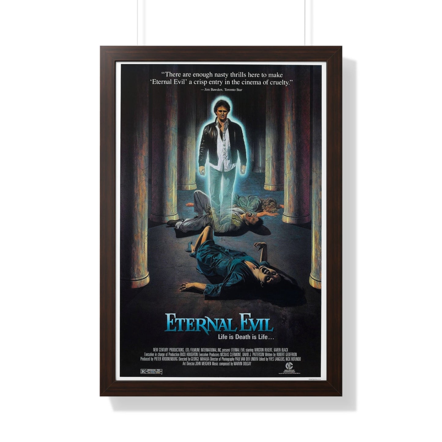 ETERNAL EVIL 1985 - Framed Movie Poster-20" x 30"-The Sticker Space