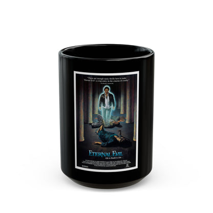 ETERNAL EVIL 1985 Movie Poster - Black Coffee Mug-15oz-The Sticker Space