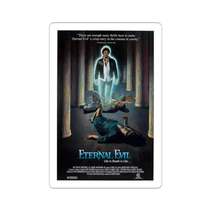 ETERNAL EVIL 1985 Movie Poster - STICKER Vinyl Kiss-Cut Decal 2 Inch White - The Sticker Space