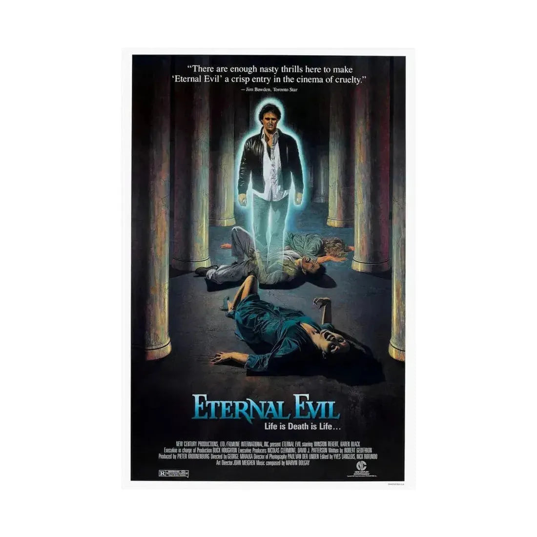 ETERNAL EVIL 1985 - Paper Movie Poster - The Sticker Space