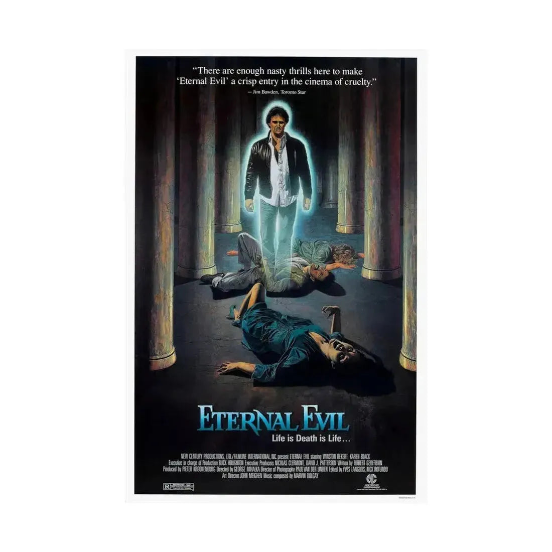 ETERNAL EVIL 1985 - Paper Movie Poster - The Sticker Space