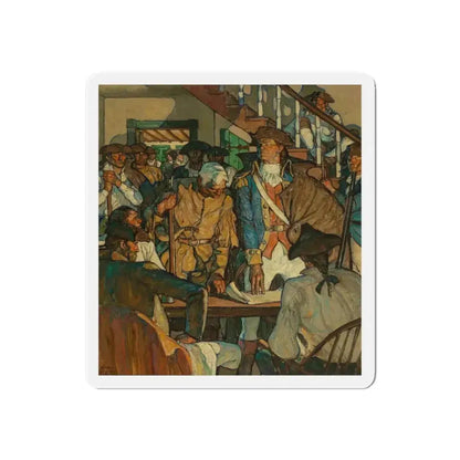 Ethan Allen Plotting the Capture of Fort Ticonderoga, 1936 (Magazine Illustration) Refrigerator Magnet - The Sticker Space