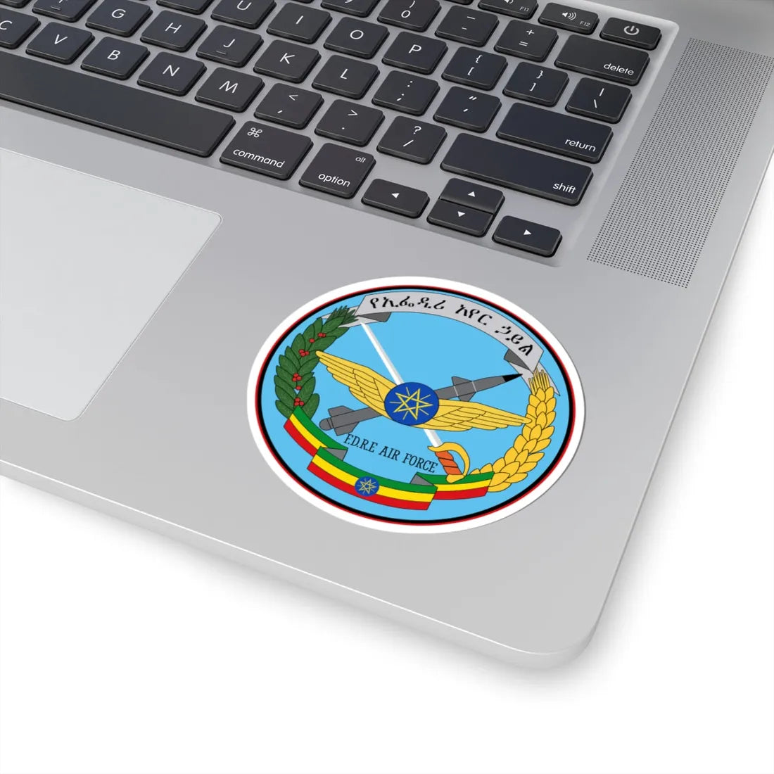 Ethiopian Air Force emblem (Ethiopia) (Coat of Arms) STICKER Vinyl Kiss-Cut Decal - The Sticker Space