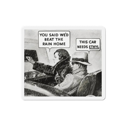 Ethyl advertisement, Redbook, December 1933 (Magazine Illustration) Refrigerator Magnet 6 Inch Die-Cut - The Sticker Space