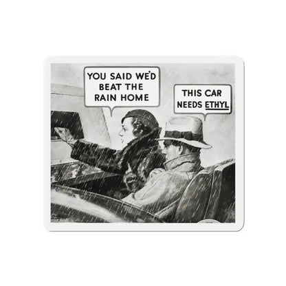 Ethyl advertisement, Redbook, December 1933 (Magazine Illustration) Refrigerator Magnet - The Sticker Space