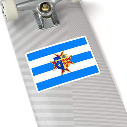Etrurian Kingdom and War Flag with lesser coat of arms (Italy) STICKER Vinyl Kiss-Cut Decal - The Sticker Space