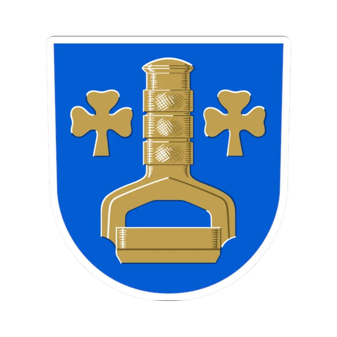 Äetsä.vaakuna (Finland) (Coat of Arms) STICKER Vinyl Kiss-Cut Decal 2 Inch White - The Sticker Space