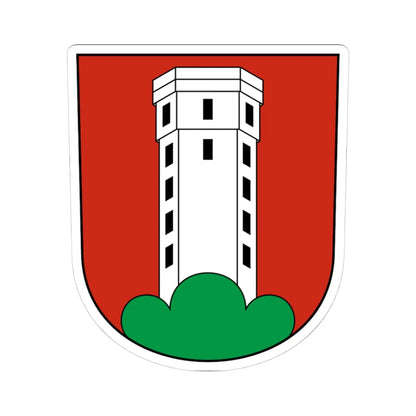 Etziken-blazon (Switzerland) (Coat of Arms) STICKER Vinyl Kiss-Cut Decal 4 Inch White - The Sticker Space