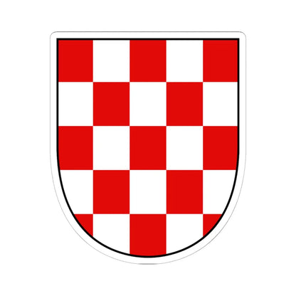 EU Member States CoA Series- Croatia (Croatia) (Coat of Arms) STICKER Vinyl Kiss-Cut Decal 6 Inch White - The Sticker Space