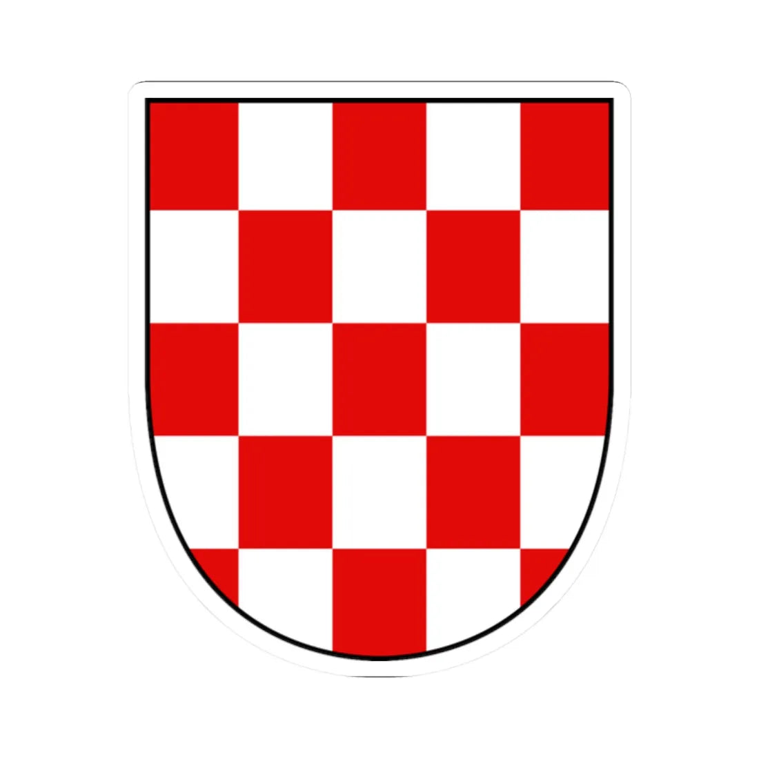 EU Member States CoA Series- Croatia (Croatia) (Coat of Arms) STICKER Vinyl Kiss-Cut Decal - The Sticker Space