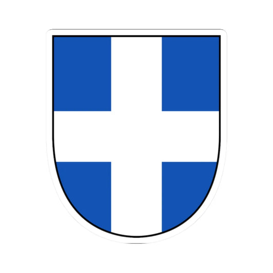 EU Member States CoA Series- Greece (Greece) (Coat of Arms) STICKER Vinyl Kiss-Cut Decal 2 Inch White - The Sticker Space