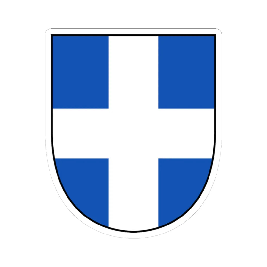 EU Member States CoA Series- Greece (Greece) (Coat of Arms) STICKER Vinyl Kiss-Cut Decal 3 Inch White - The Sticker Space