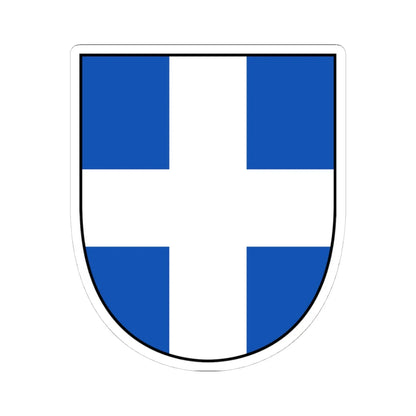 EU Member States CoA Series- Greece (Greece) (Coat of Arms) STICKER Vinyl Kiss-Cut Decal 4 Inch White - The Sticker Space