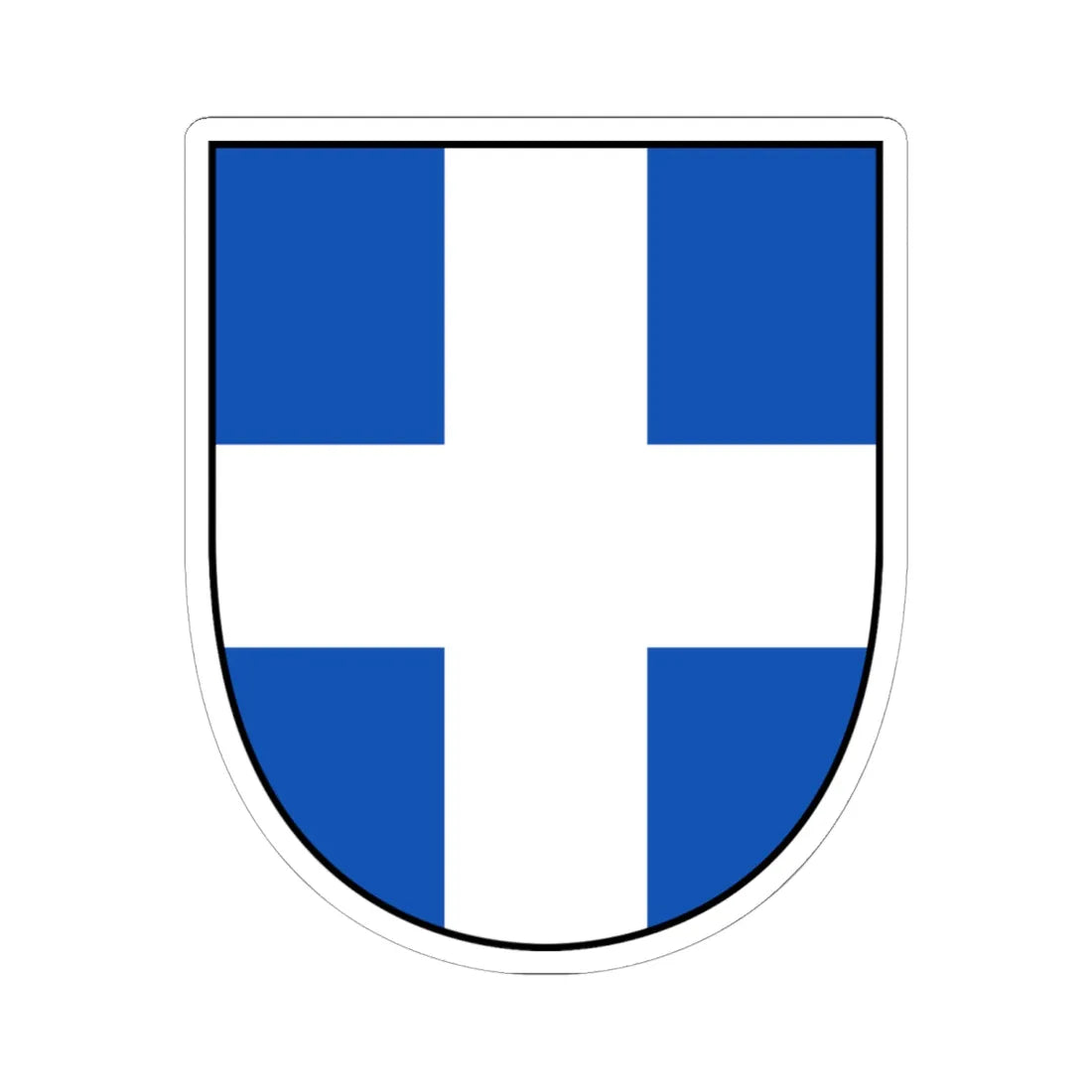 EU Member States CoA Series- Greece (Greece) (Coat of Arms) STICKER Vinyl Kiss-Cut Decal 6 Inch White - The Sticker Space