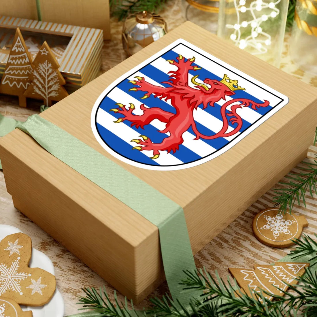 EU Member States CoA Series- Luxembourg (Luxembourg) (Coat of Arms) STICKER Vinyl Kiss-Cut Decal - The Sticker Space