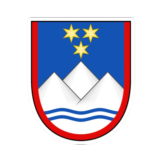 EU Member States CoA Series- Slovenia (Slovenia) (Coat of Arms) STICKER Vinyl Kiss-Cut Decal 2 Inch White - The Sticker Space