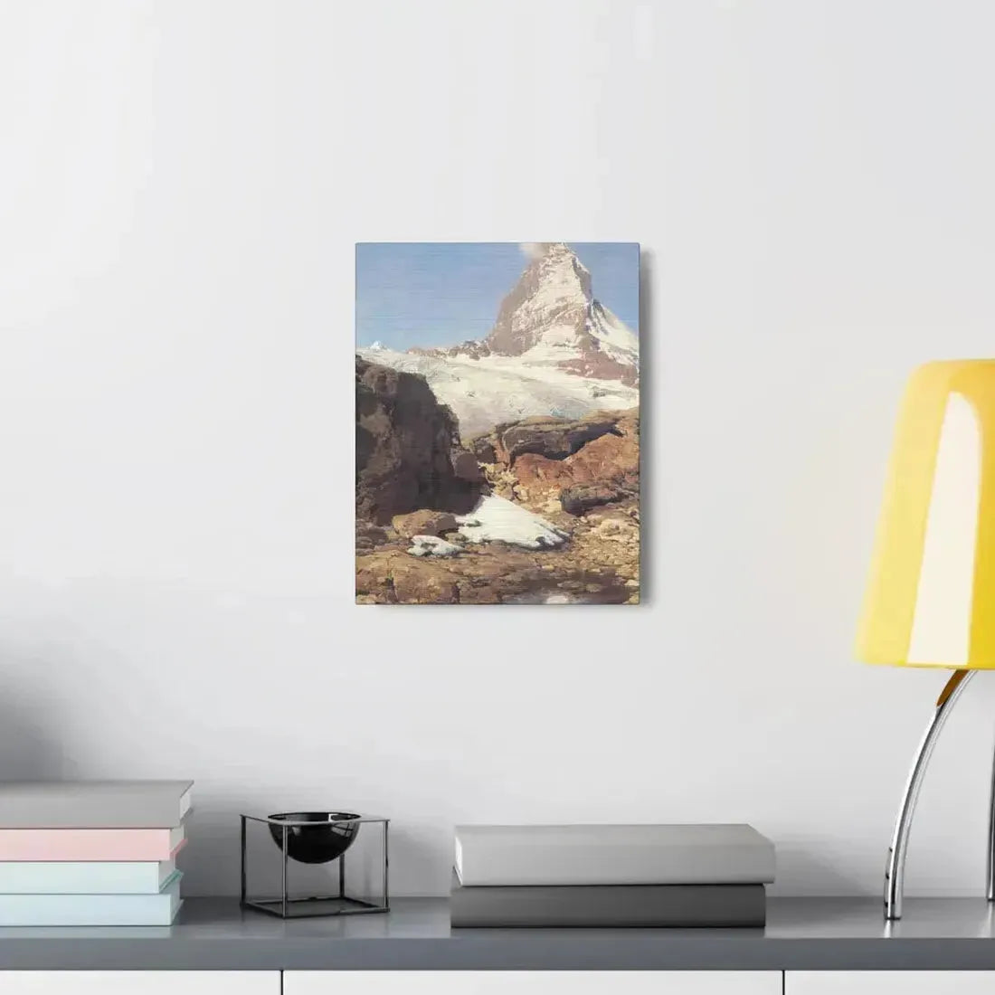 Eugen Bracht (1842-1921) Das Matterhorn 1890 - Canvas Wall Art - The Sticker Space