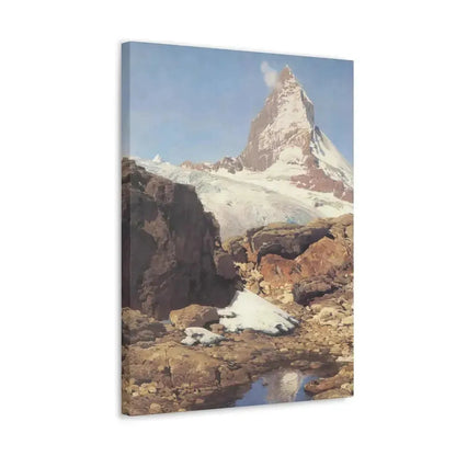 Eugen Bracht (1842-1921) Das Matterhorn 1890 - Canvas Wall Art - The Sticker Space