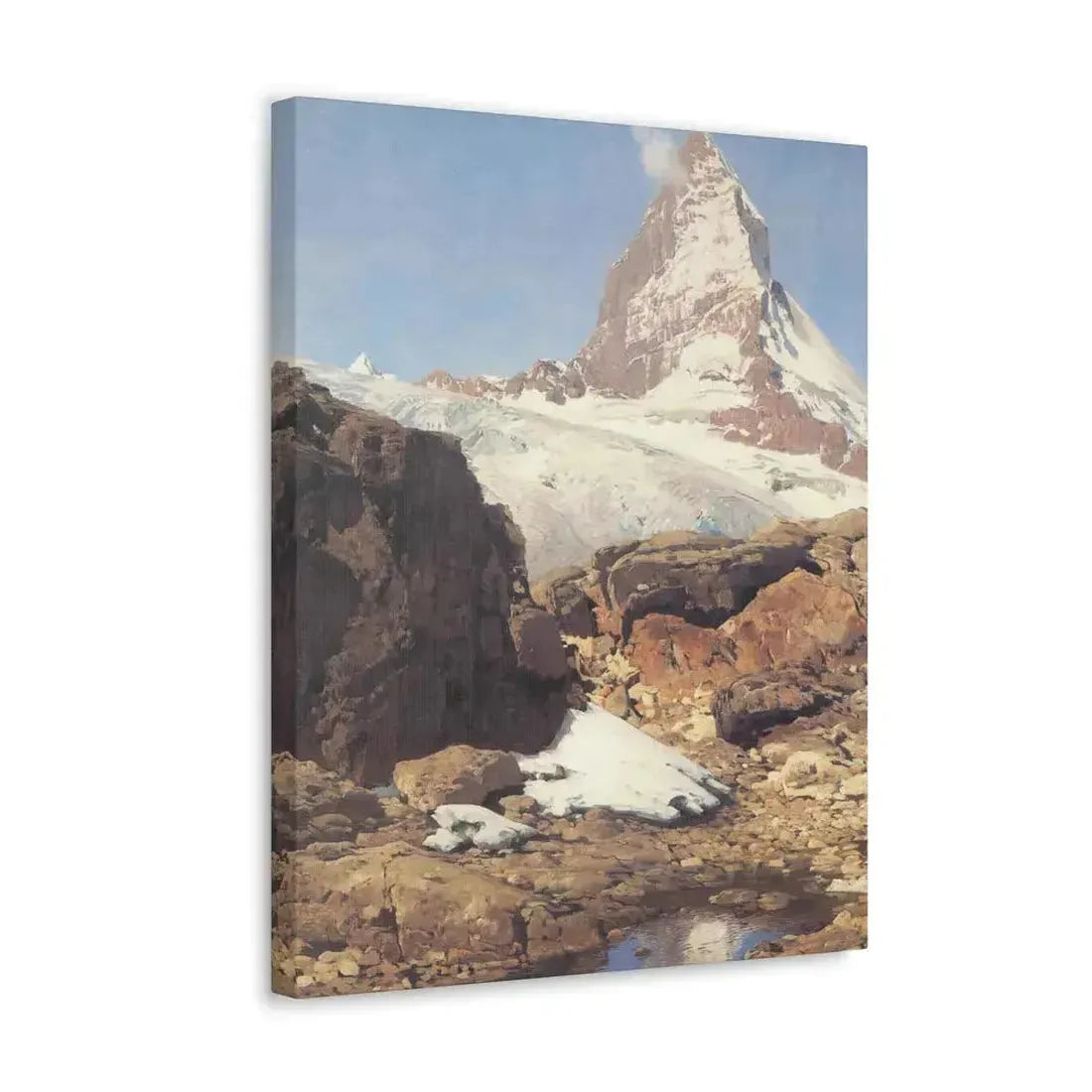 Eugen Bracht (1842-1921) Das Matterhorn 1890 - Canvas Wall Art - The Sticker Space