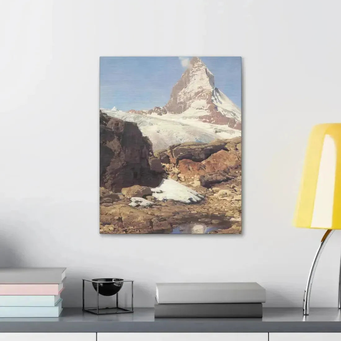 Eugen Bracht (1842-1921) Das Matterhorn 1890 - Canvas Wall Art - The Sticker Space