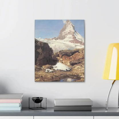 Eugen Bracht (1842-1921) Das Matterhorn 1890 - Canvas Wall Art - The Sticker Space