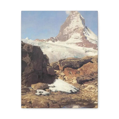 Eugen Bracht (1842-1921) Das Matterhorn 1890 - Canvas Wall Art - The Sticker Space
