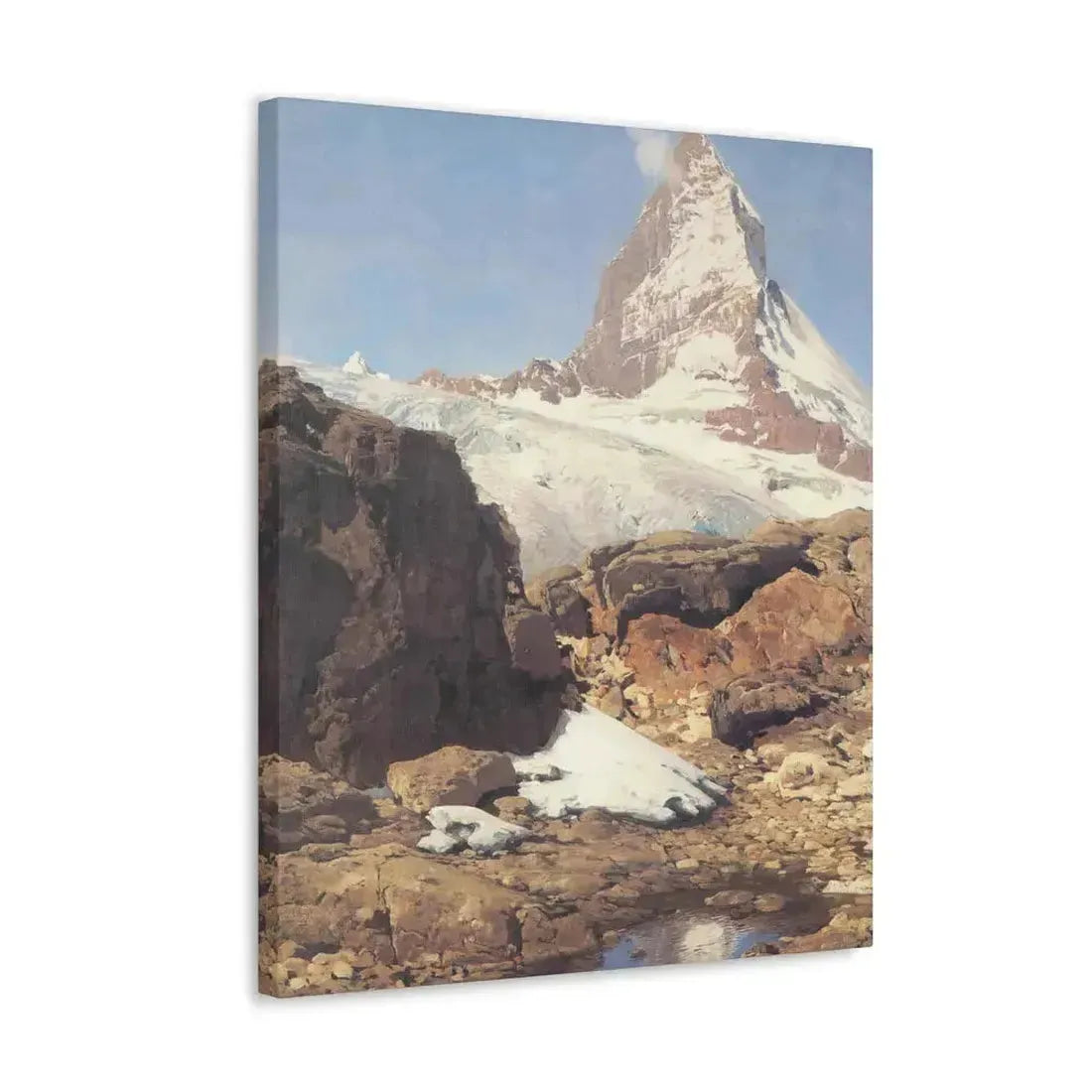 Eugen Bracht (1842-1921) Das Matterhorn 1890 - Canvas Wall Art - The Sticker Space