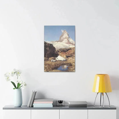 Eugen Bracht (1842-1921) Das Matterhorn 1890 - Canvas Wall Art - The Sticker Space