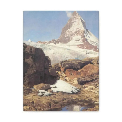 Eugen Bracht (1842-1921) Das Matterhorn 1890 - Canvas Wall Art - The Sticker Space
