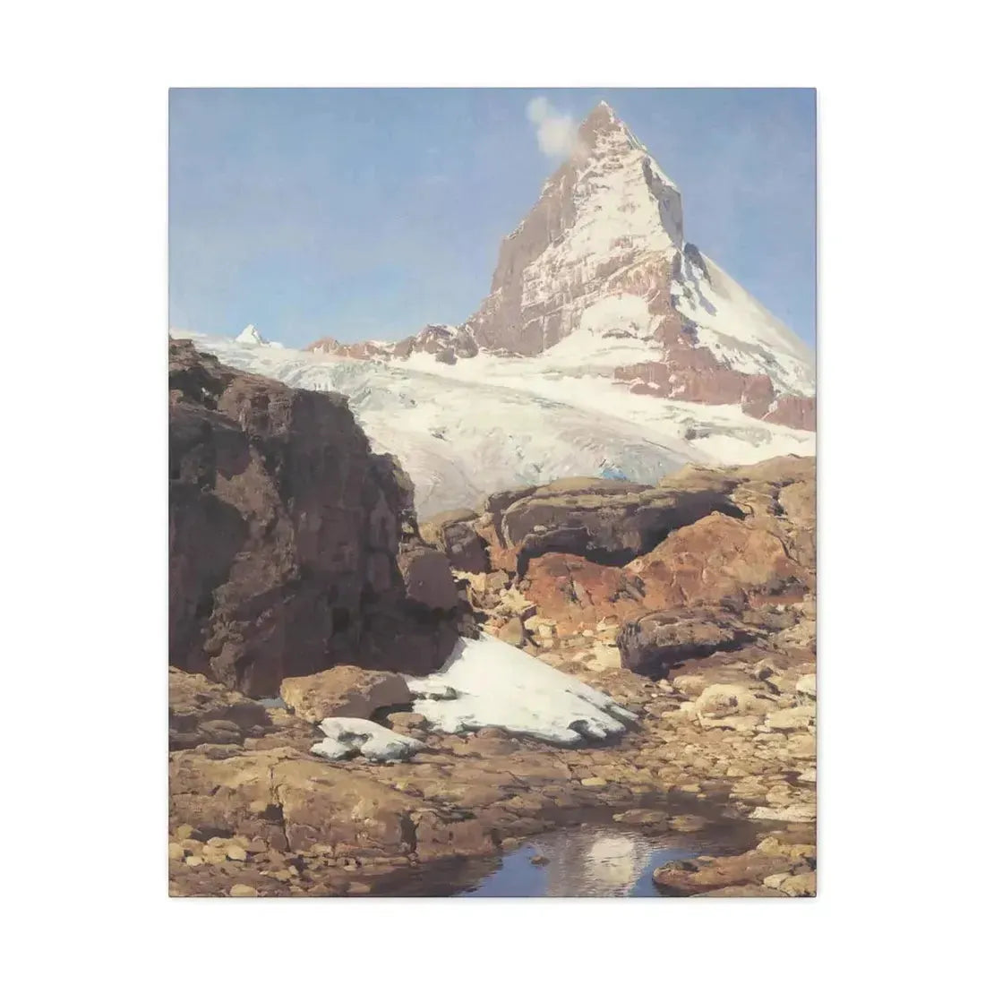Eugen Bracht (1842-1921) Das Matterhorn 1890 - Canvas Wall Art - The Sticker Space